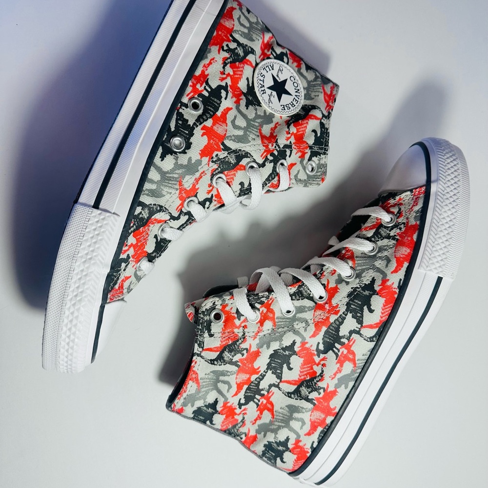 Converse All Star High GS 'Dino Daze - Mouse Dinosaur Sneakers Hi tops - Picture 9 of 12